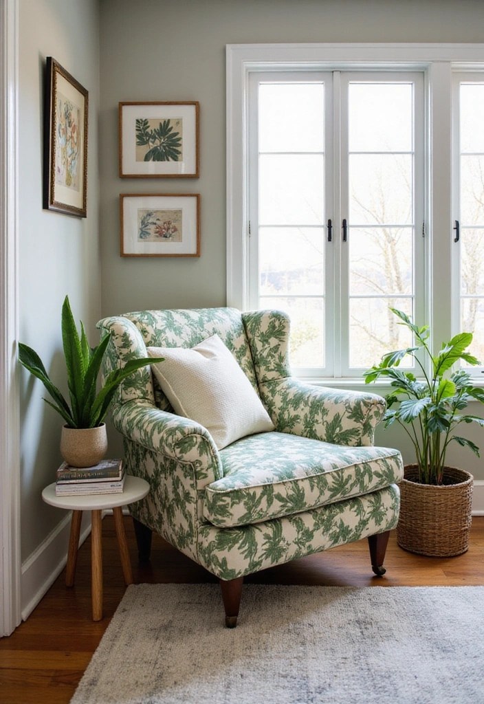 15 Stunning Botanical Print Decor Ideas That Will Bring Your Walls to Life! - 14. Botanical Print Accent Furniture
