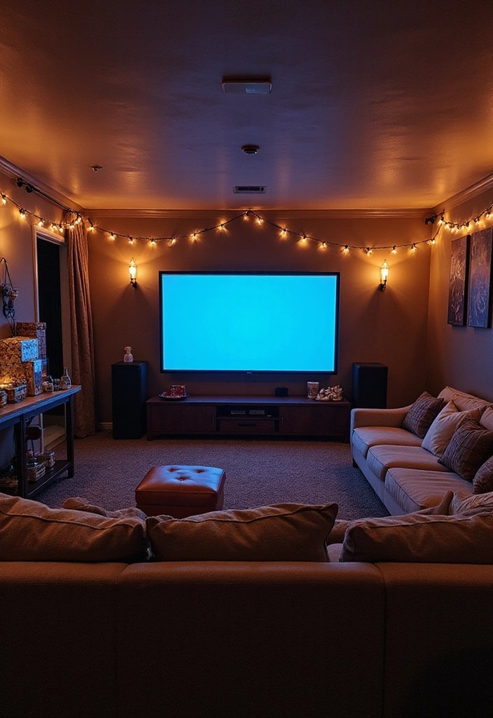 10 Multi-Purpose Room Layouts That'll Transform Your Space (You Won't Believe #3!) - 9. The Cozy Movie Night Lounge