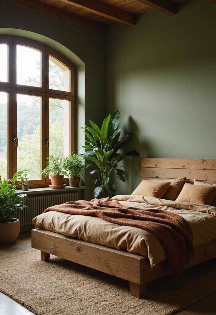 21 Stunning Color Palette Ideas for Interiors That Will Transform Your Space! - 6. Earthy Greens and Browns