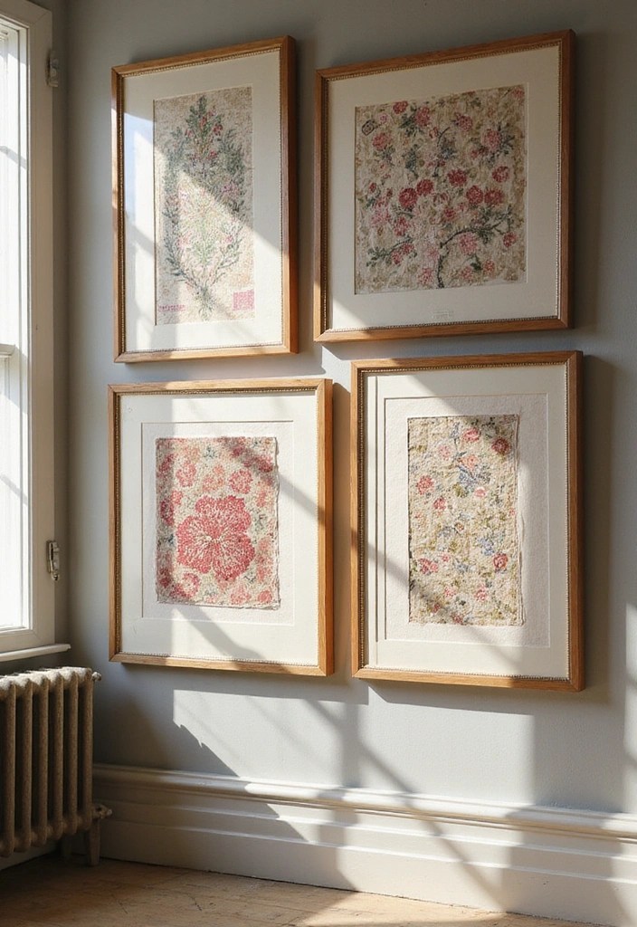 15 DIY Wall Art Projects That Will Transform Your Space (You Won't Believe #7!) - 2. Framed Fabric Art