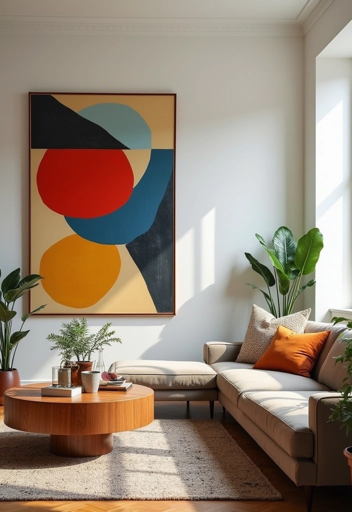 15 Vintage Wall Art Pieces That'll Make Your Walls Tell a Story (You Won't Believe #7!) - 3. Mid-Century Modern Abstract Art