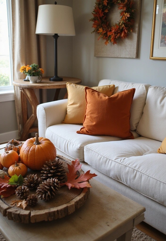 15 Cozy Living Room Inspirations That Will Make You Want to Cuddle Up Right Now! - 15. Seasonal Decor