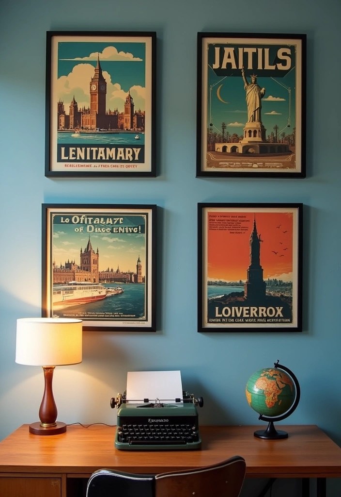 15 Vintage Wall Art Pieces That'll Make Your Walls Tell a Story (You Won't Believe #7!) - 2. Retro Travel Posters