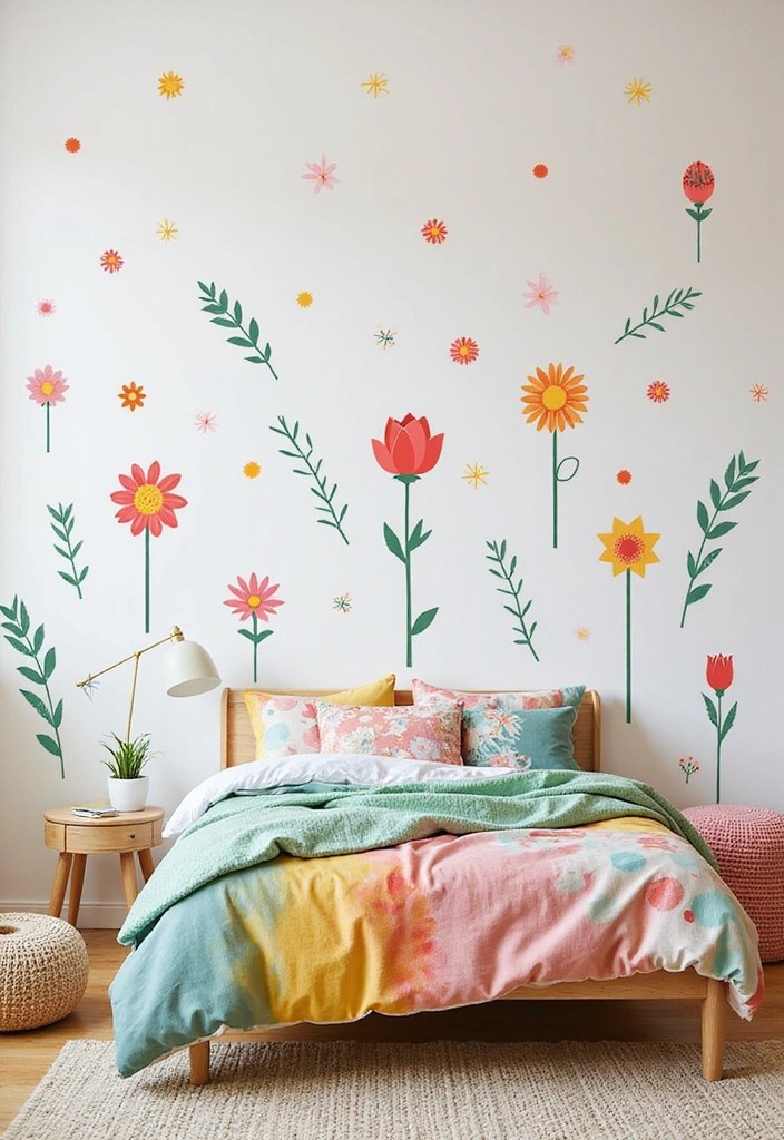 15 Stunning Botanical Print Decor Ideas That Will Bring Your Walls to Life! - 12. Botanical Print Wall Decals
