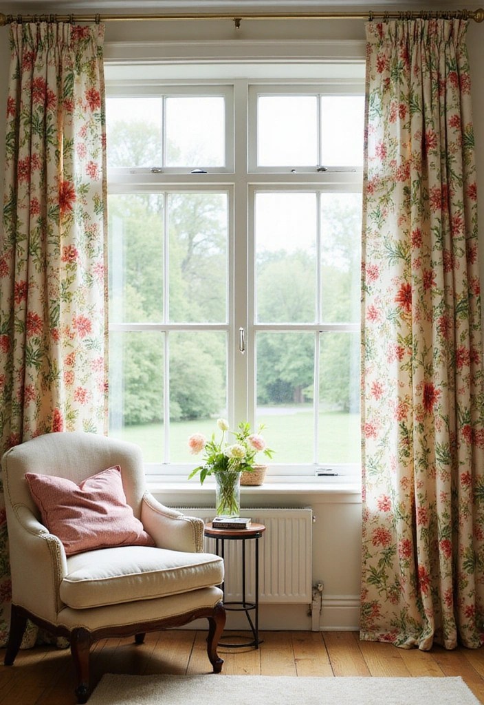15 Stunning Botanical Print Decor Ideas That Will Bring Your Walls to Life! - 7. Botanical Print Curtains