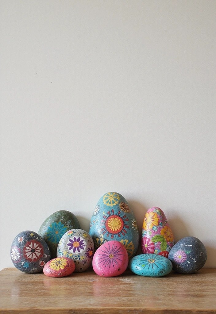 15 DIY Wall Art Projects That Will Transform Your Space (You Won't Believe #7!) - 11. Painted Rocks