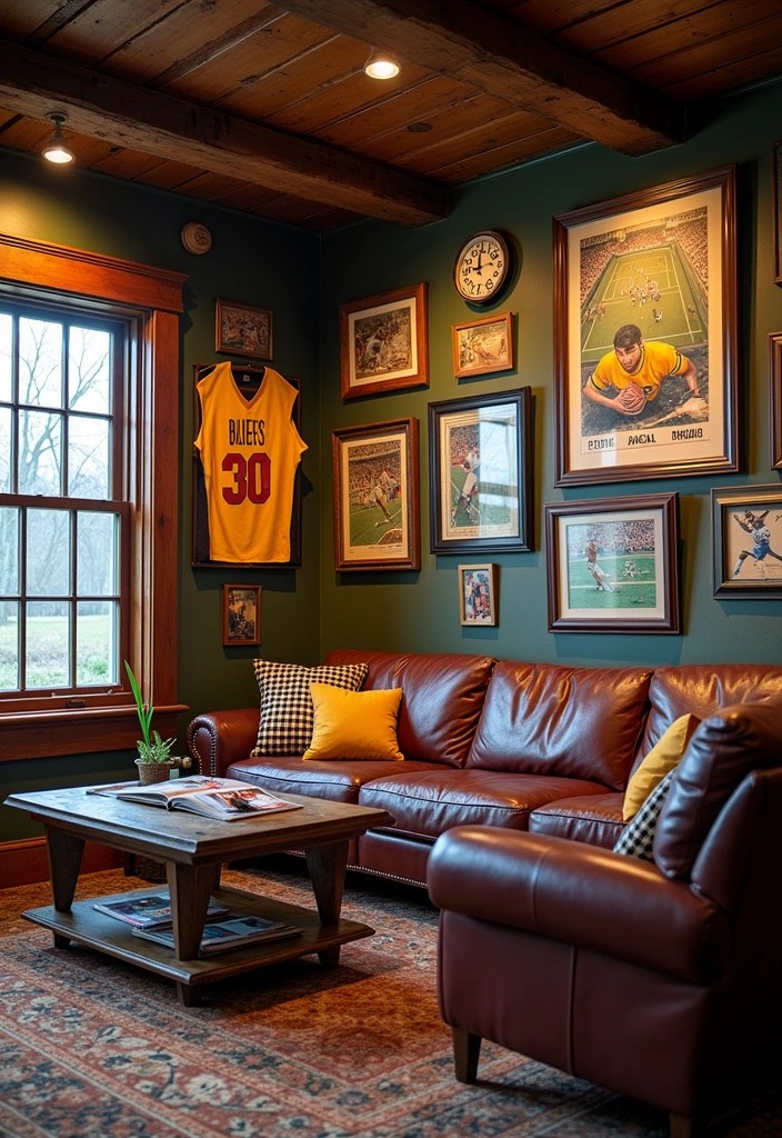 15 Vintage Wall Art Pieces That'll Make Your Walls Tell a Story (You Won't Believe #7!) - 11. Vintage Sports Memorabilia