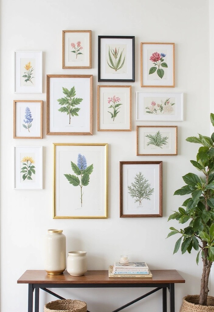 15 Stunning Botanical Print Decor Ideas That Will Bring Your Walls to Life! - 2. Framed Botanical Art Prints