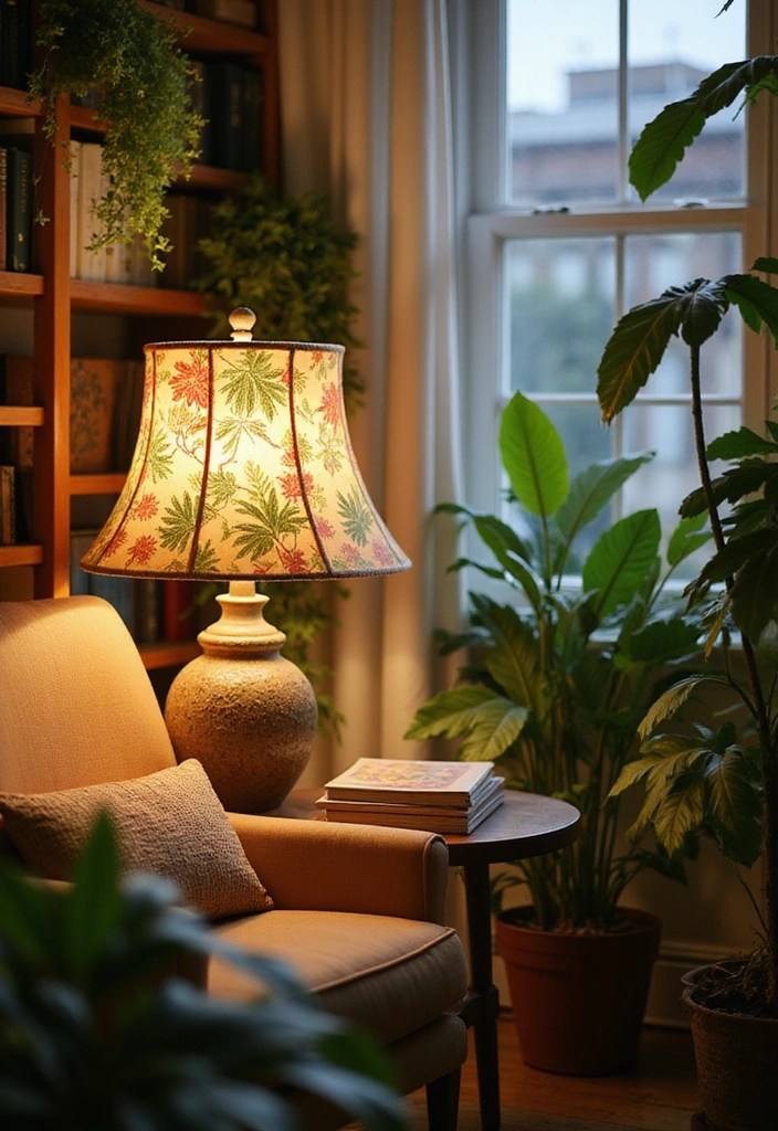 15 Stunning Botanical Print Decor Ideas That Will Bring Your Walls to Life! - 9. Botanical Print Lamps