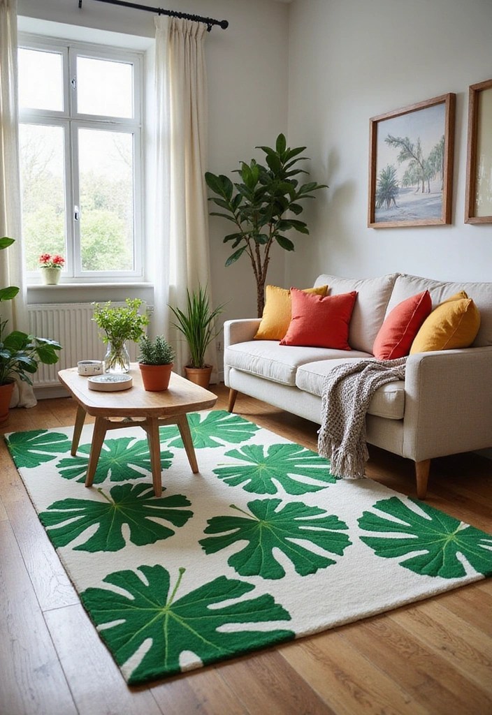 15 Stunning Botanical Print Decor Ideas That Will Bring Your Walls to Life! - 8. Botanical Print Area Rugs